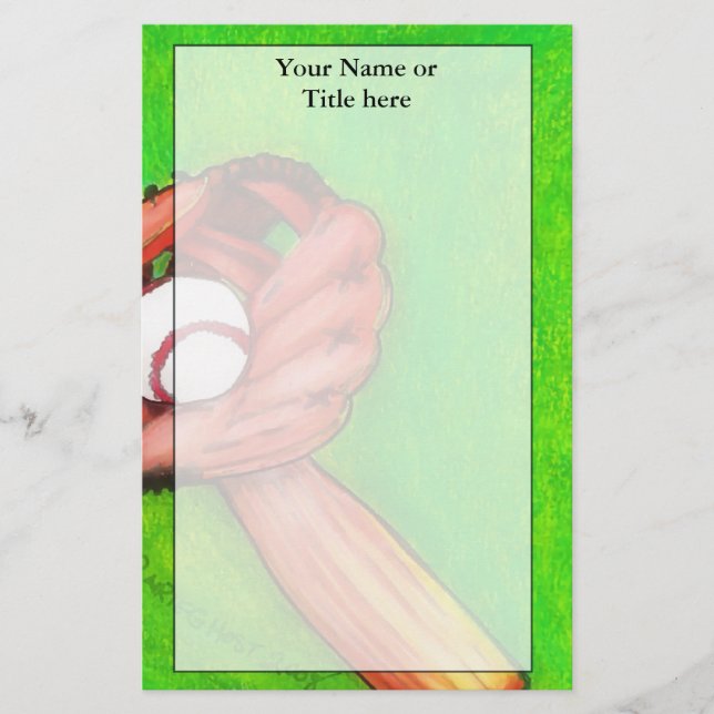 Baseball Stationery (Front)