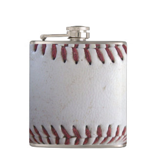 Baseball Stitches Hip Flask