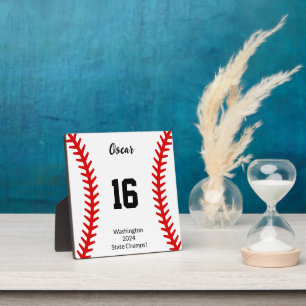 Baseball Stitches Home plaque 