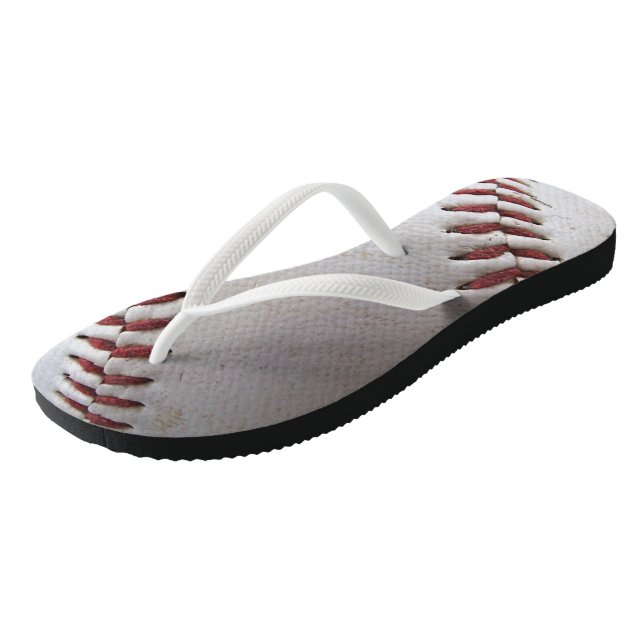 Baseball Stitches Thongs (Angled)