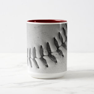 Baseball Stitches Two-Tone Coffee Mug