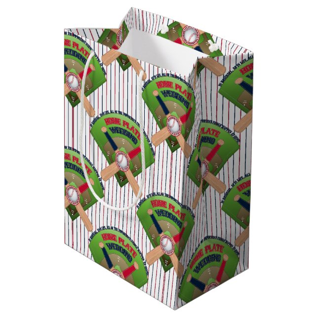 Baseball Stitches-We Got Married 4-GIFT BAG M (Back Angled)