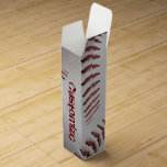 Baseball Stitches Wine Gift Box<br><div class="desc">photography art by kaps images GREAT GIFT BOX FOR ANY BASEBALL FAN</div>