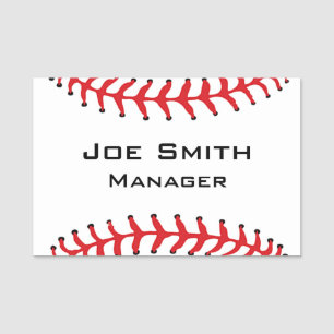 Baseball Stitching Design Name Tag