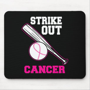 Baseball Strike Out Cool Breast Cancer Awareness G Mouse Pad