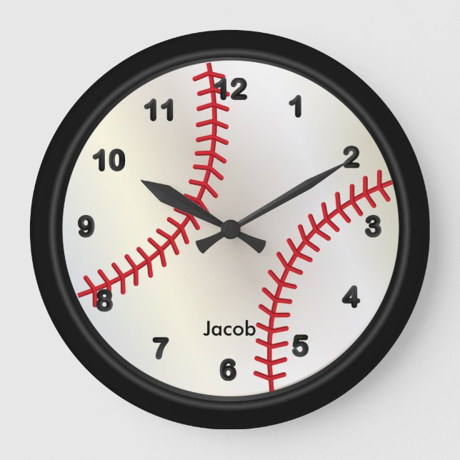 Baseball Style Large Clock (Front)