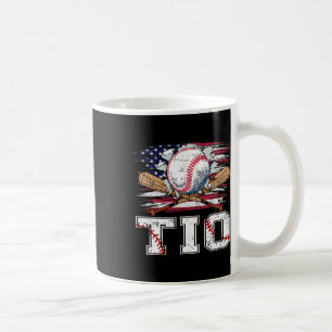 Baseball T-ball Tio American Flag Proud Ball Tio Coffee Mug