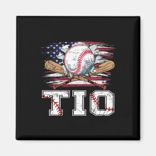 Baseball T-ball Tio American Flag Proud Ball Tio Magnet