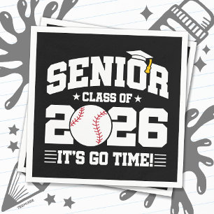 Baseball Team Class of 2026 Graduation Senior 2026 Napkin