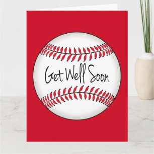 Baseball Team Get Well Soon Card