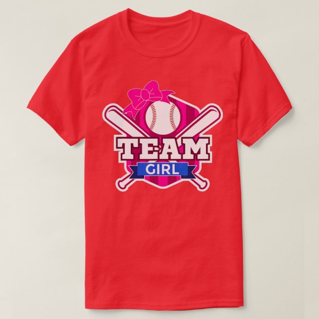 Baseball Team Girl  T-Shirt (Design Front)