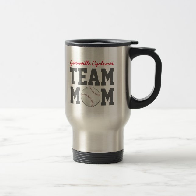 Baseball Team Mum Gift Mug (Right)