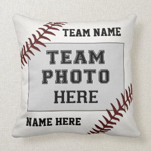 Baseball Team Picture Ideas Gift Coaches, Players Cushion