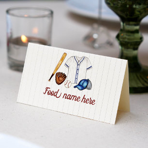Baseball Tent Place Card Birthday Party