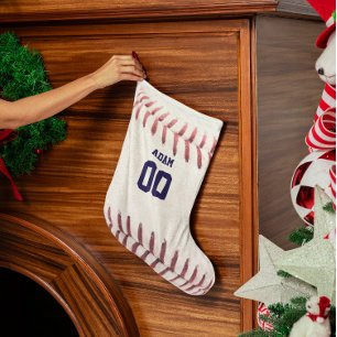 Baseball Texture Personalised Stocking