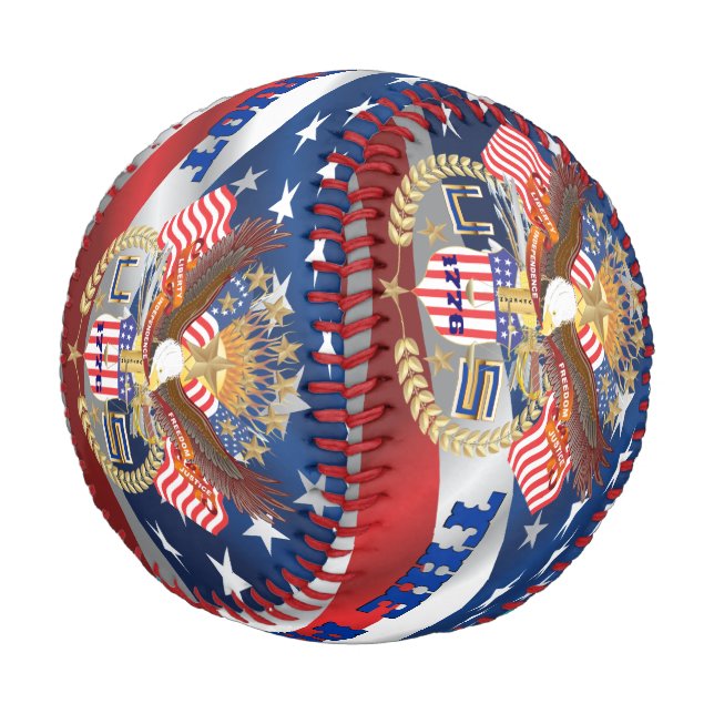 Baseball The Patriot wwith text image (Angled)