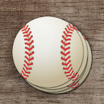 Baseball Theme Ball Round Paper Coaster<br><div class="desc">Baseball Theme Ball Paper Coaster.</div>