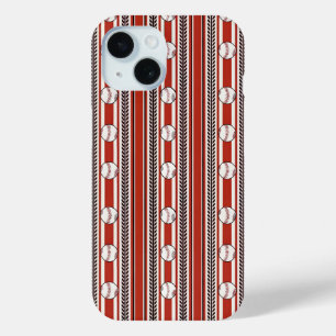 Baseball Theme iPhone 15 Case