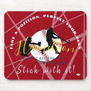 Baseball Theme Personalised Mousepad