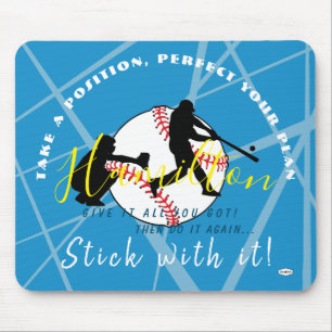 Baseball Theme Personalised Mousepad