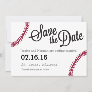 Baseball theme Save the Date