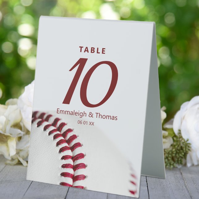 Baseball Theme Wedding Numbered (Creator Uploaded)