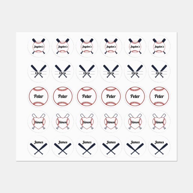 Baseball Themed. (Sheet)
