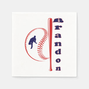 Baseball Themed All-Star Sports Napkin
