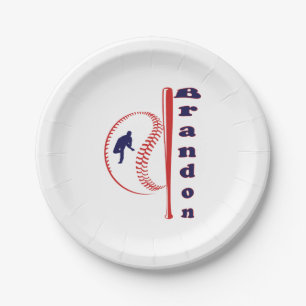 Baseball Themed All-Star Sports Paper Plate