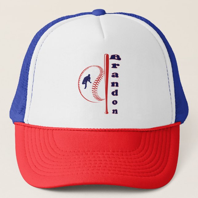Baseball Themed All-Star Sports Snapback Hat (Front)