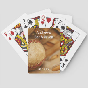 Baseball Themed Bar Mitzvah Playing Cards