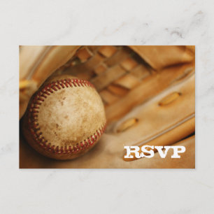 Baseball Themed RSVP Card