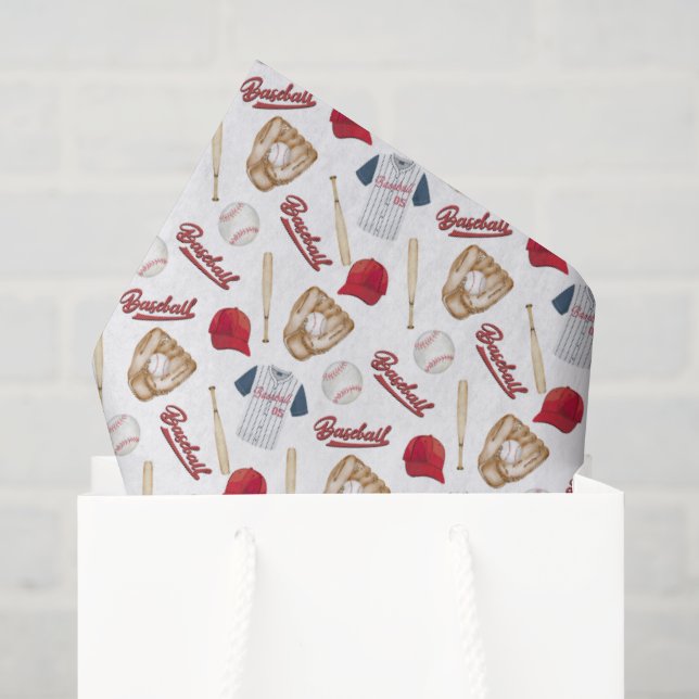 Baseball Tissue Paper (Gift Bag)