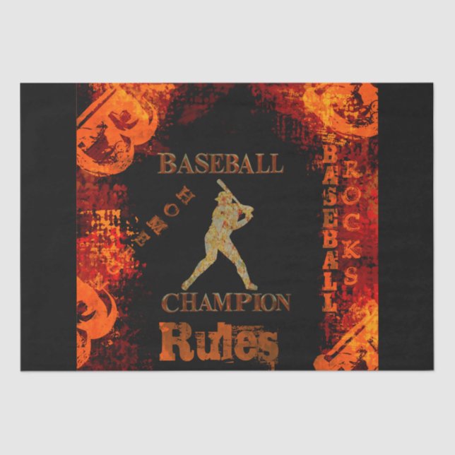 Baseball        tissue paper (Front)