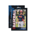 Baseball Trading Card, Flag Baseball Player Card