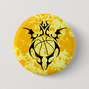 baseball. tribal. 6 cm round badge