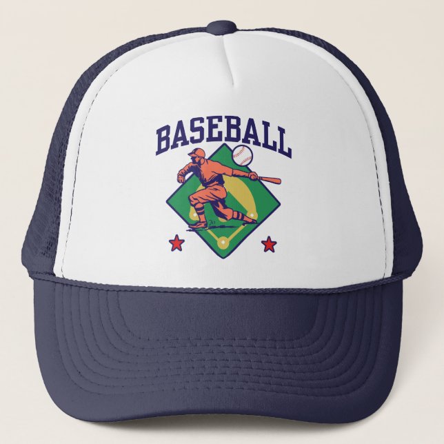 Baseball Trucker Hat (Front)