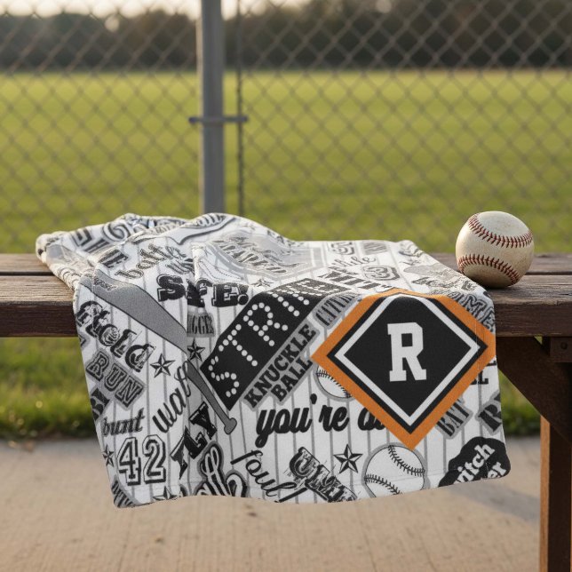 Baseball Typography Black White Stripes ID770 Fleece Blanket (Creator Uploaded)