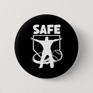 Baseball Umpire Best Umpire Calls Safe T Shirt 6 Cm Round Badge