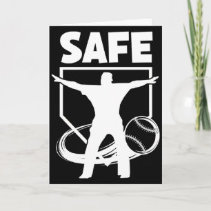 Baseball Umpire Best Umpire Calls Safe T Shirt  Card