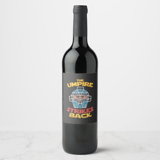 Baseball Umpire Wine Label (Front)