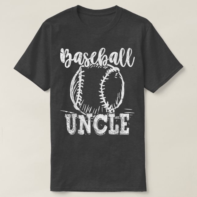 Baseball Uncle Love Baseball Funny  T-Shirt (Design Front)