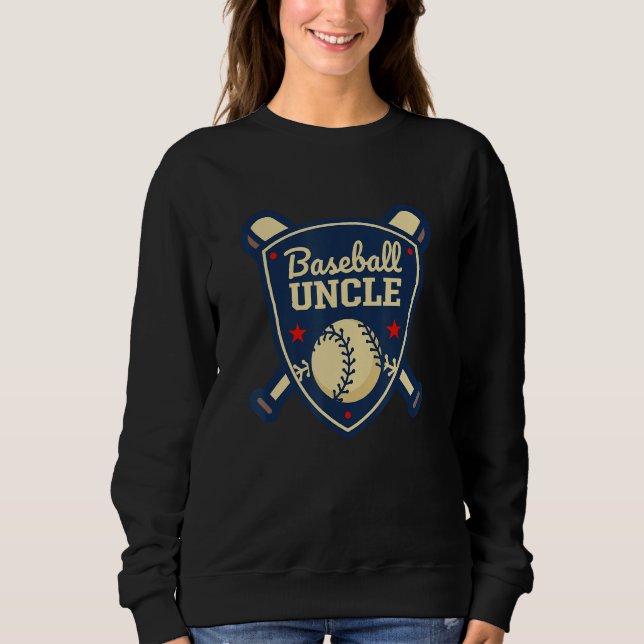 Baseball Uncle Matching Family Baseball Player Fam Sweatshirt (Front)