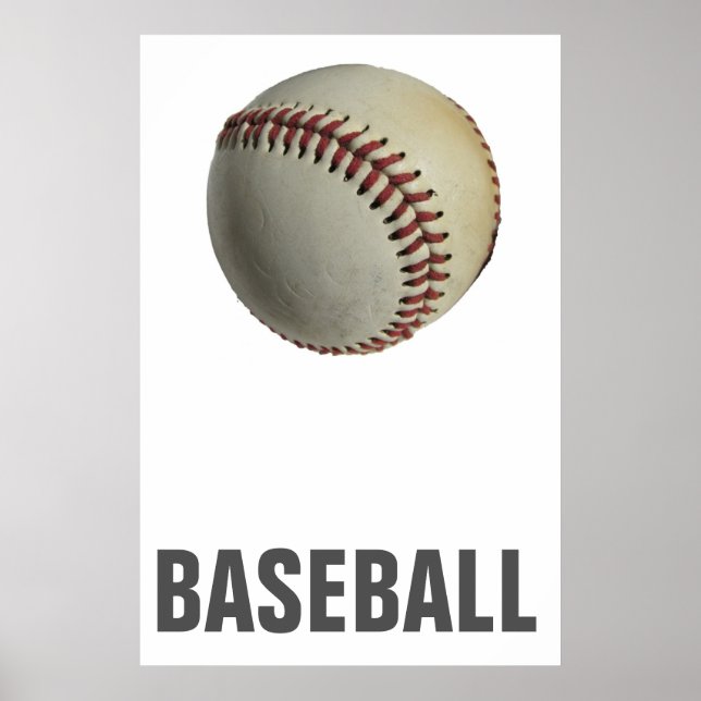Baseball Unique Artwork Poster (Front)