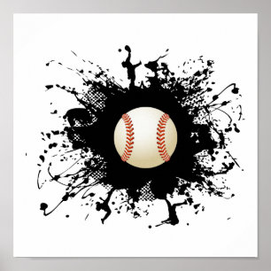 Baseball Urban Style Poster
