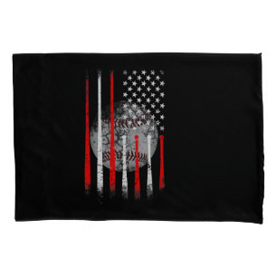 Baseball USA Flag American Flag Vintage Pillowcase