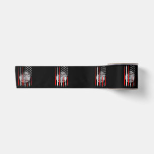 Baseball USA Flag American Flag Vintage Satin Ribbon