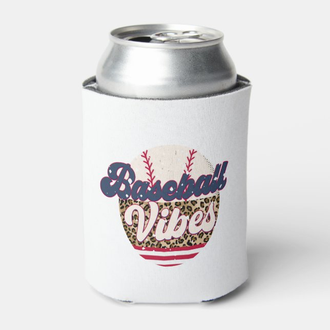 Baseball Vibes gifts for baseball players Can Cooler (Can Front)