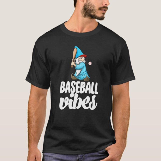 Baseball Vibes Gnome  Baseball Game Celebration Wo T-Shirt (Front)