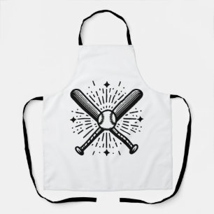 baseball vintage apron